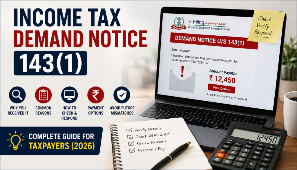 Income Tax Demand Notice 143 1 : Why You Received It and What You Should Do Next Income Tax Demand Notice 143 1
