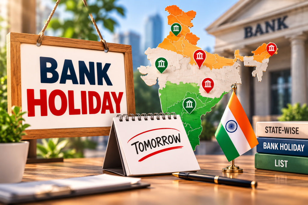 Tomorrow Bank Holiday in India? Check Your State’s Status Now Tomorrow Bank Holiday