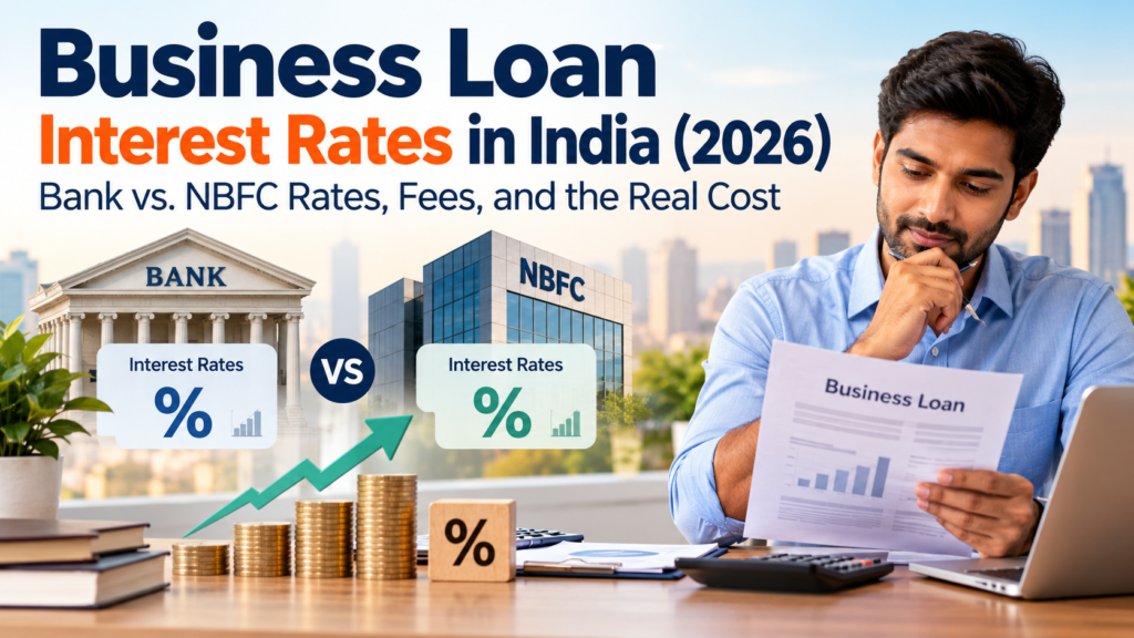 Business Loan Interest Rates in India (2026): Bank vs. NBFC Rates, Fees, and the Real Cost Business Loan Interest Rates
