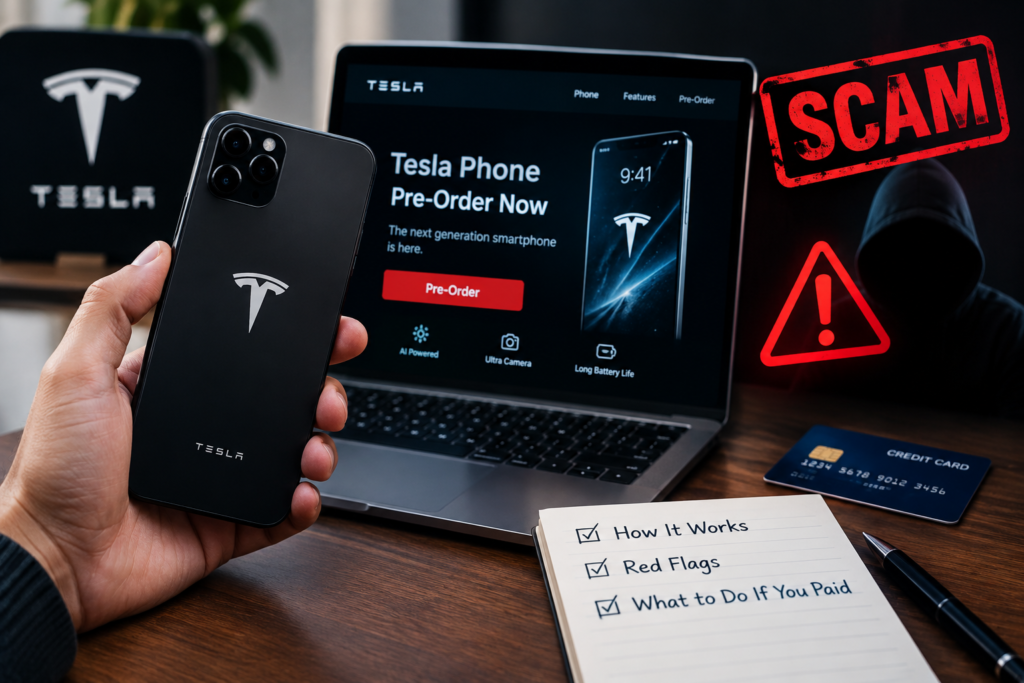Tesla Phone Pre-Order Scam