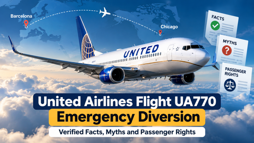 United Airlines Flight UA770 Emergency Diversion: Verified Facts, Myths and Passenger Rights United Airlines Flight UA770 Emergency Diversion